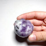 Lepidolite Paw Carving