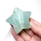 Pistachio Calcite Puffy Star Carving