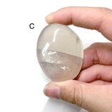 Clear Blue Rose Quartz Palmstone