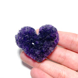 Dark Purple Amethyst Heart