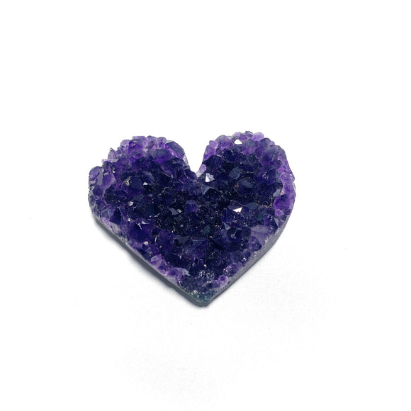 Dark Purple Amethyst Heart