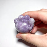 Lepidolite Paw Carving