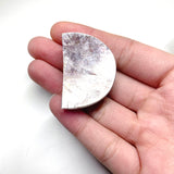 Large Lepidolite Moon Cabochon