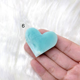 Blue Aragonite/Caribbean Calcite Heart