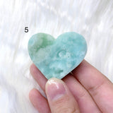 Blue Aragonite/Caribbean Calcite Heart