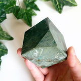 Large Moss Agate Cube