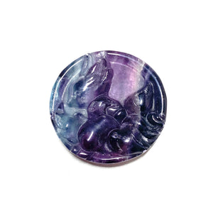 Fluorite Fox Pendant Carving