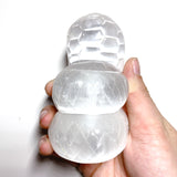 Selenite Snake Carving