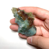 Moss Agate Shell Carving