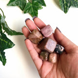 6 Rhodonite Cubes