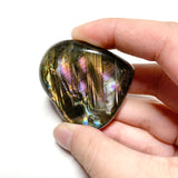 Dual Flash Labradorite Heart