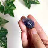 Purple Fluorite Hedgehog Carving