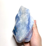 Large Blue Calcite Flame