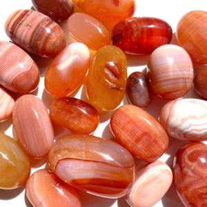 5 Carnelian Tumbles