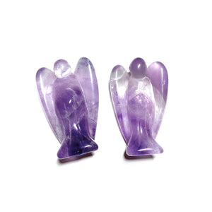 Amethyst Angel Carving