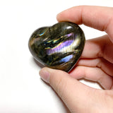 Dual Flash Labradorite Heart