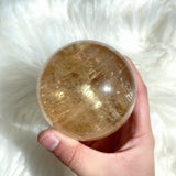 Yellow Honey Calcite Sphere