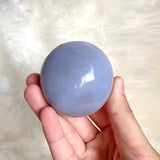 Blue Chalcedony Palmstone