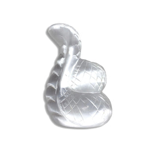 Selenite Snake Carving