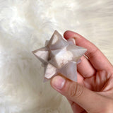 Flower Agate Merkaba Star