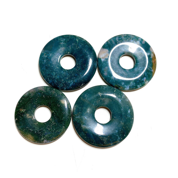 Large Moss Agate Donut