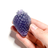 Purple Fluorite Strawberry Carving