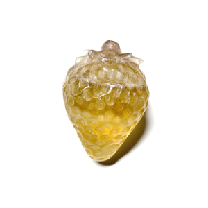 Yellow Fluorite Strawberry Carving