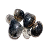 Black Tourmaline Quartz Tumbles