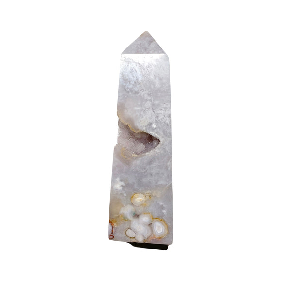 Druzy Flower Agate Tower