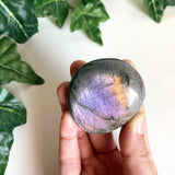 Purple Labradorite Palmstone