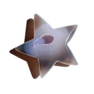 Druzy Agate Star Carving