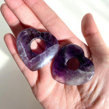 Amethyst Hearts with Holes