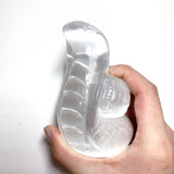 Selenite Snake Carving