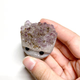 Druzy Amethyst Hedgehog Carving