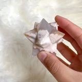 Flower Agate Merkaba Star