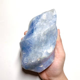 Large Blue Calcite Flame