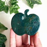 Flat Moss Agate Carving