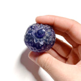 Purple Fluorite Strawberry Carving