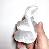 Selenite Snake Carving