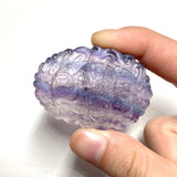 Fluorite Fish Pendant Carving