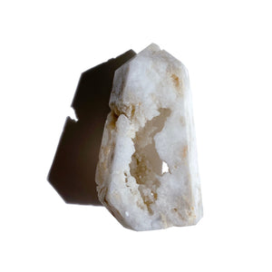 White Druzy Quartz Tower