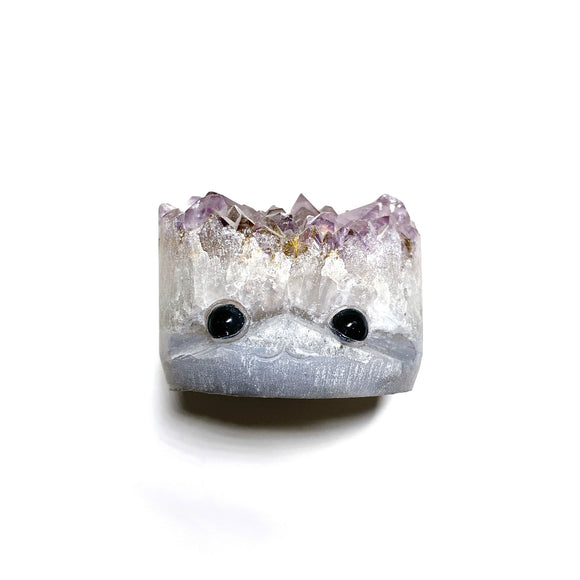 Druzy Amethyst Hedgehog Carving