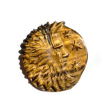 Tigers Eye Moon Carving