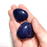 Blue Goldstone Teardrops