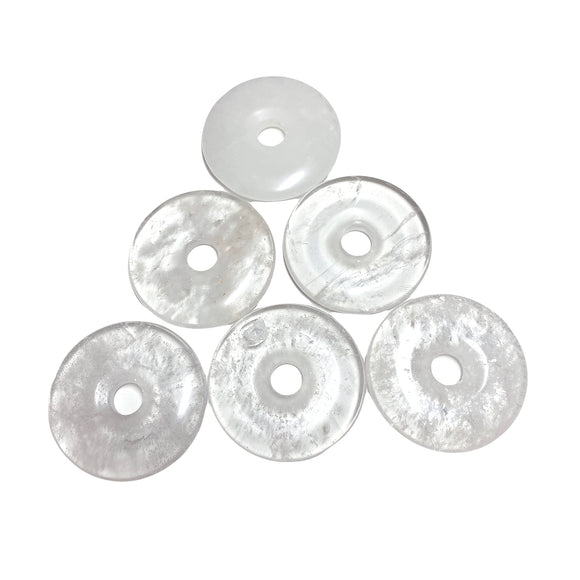 Clear Quartz Donuts