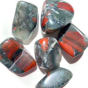 Medium Sized Bloodstone Jasper Tumble