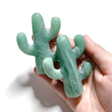 Green Aventurine Cactus Carving