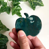 Flat Moss Agate Carving