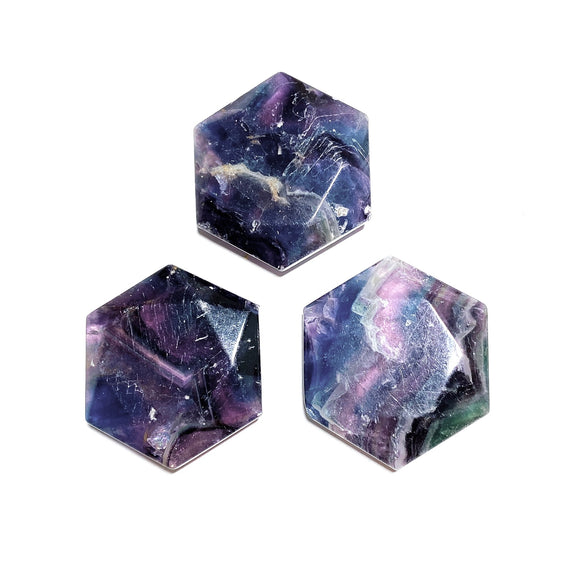 Fluorite Hexagon Carving